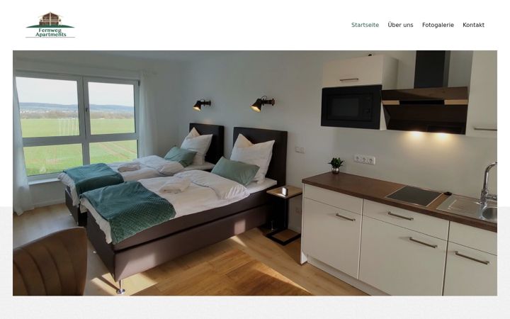 Screenshot of fernwegapartments.de