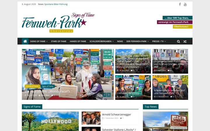 Screenshot of fernweh-park.de