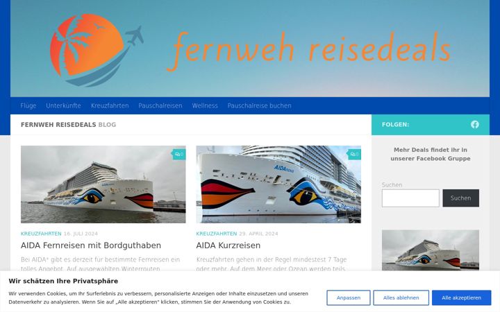 Screenshot of fernweh-reisedeals.de