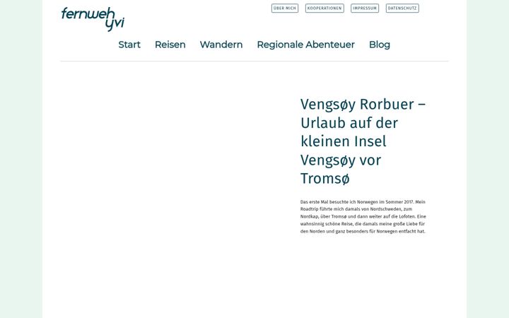 Screenshot of fernwehyvi.de