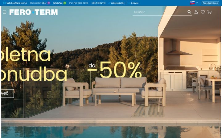 Captura de ecrã de fero-term.si