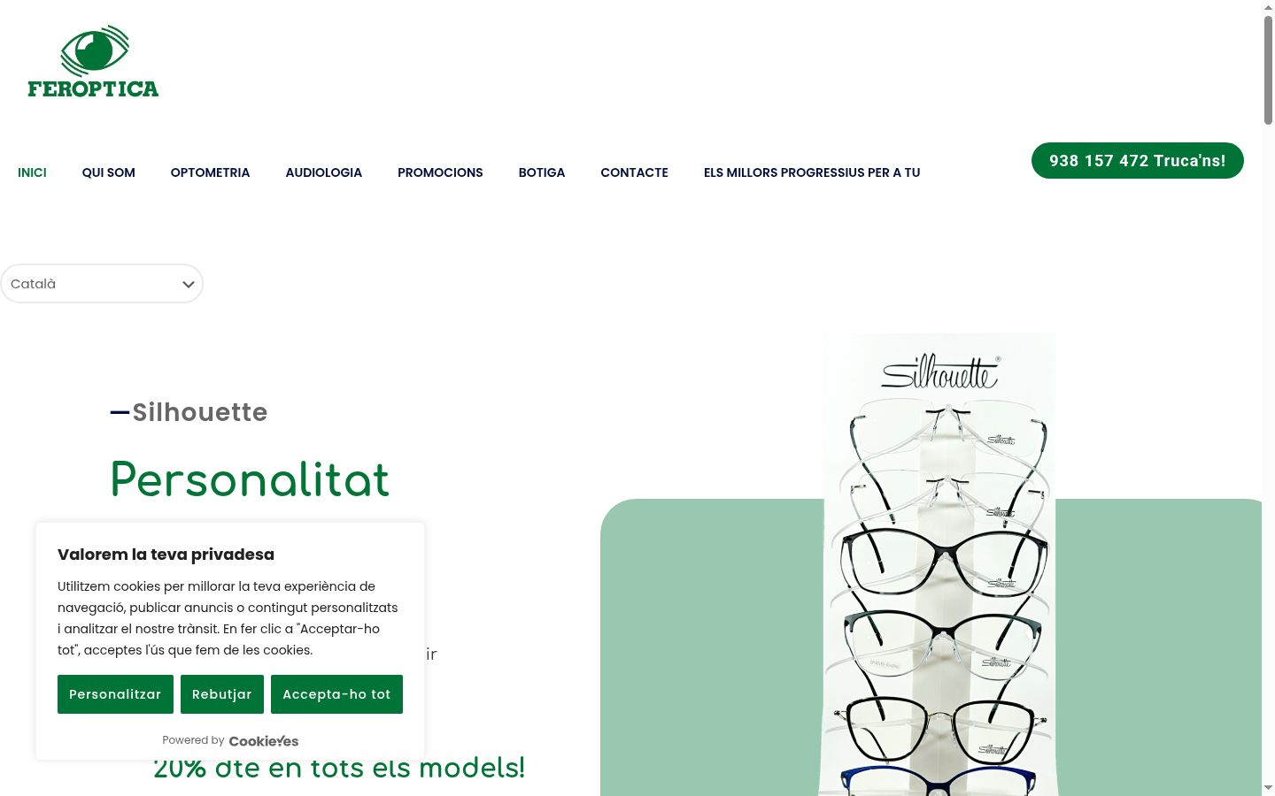 Screenshot van de toestemmingsbanner zoals getoond vóór enige interactie