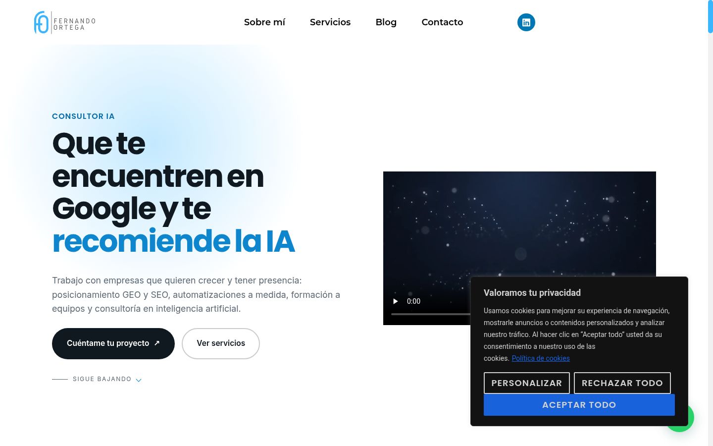 Screenshot tal-banner tal-kunsens muri qabel kwalunkwe interazzjoni