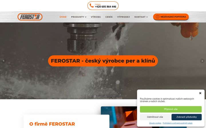 Screenshot of ferostar.cz