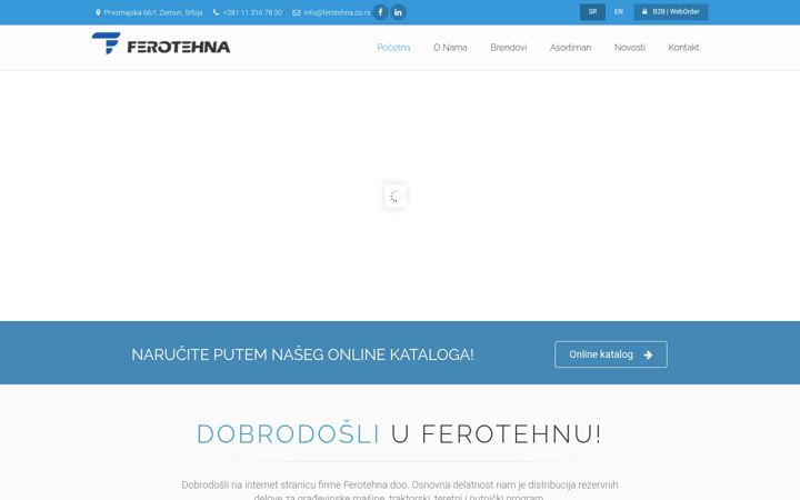 Screenshot of ferotehna.co.rs
