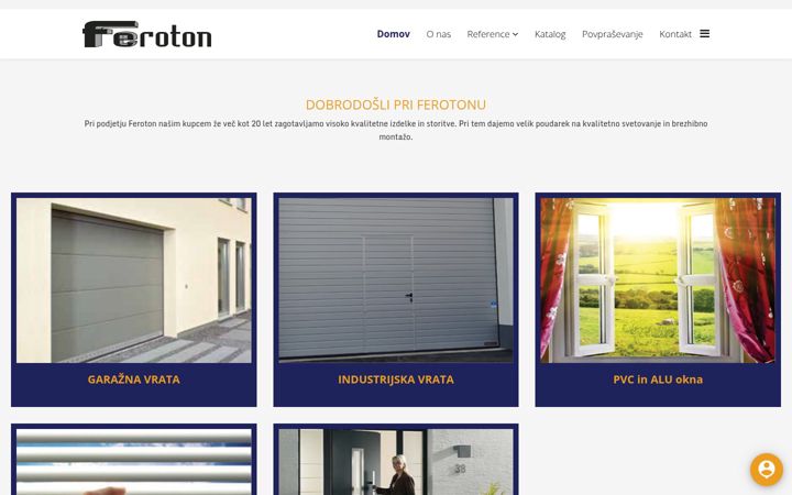 Captura de ecrã de feroton.si