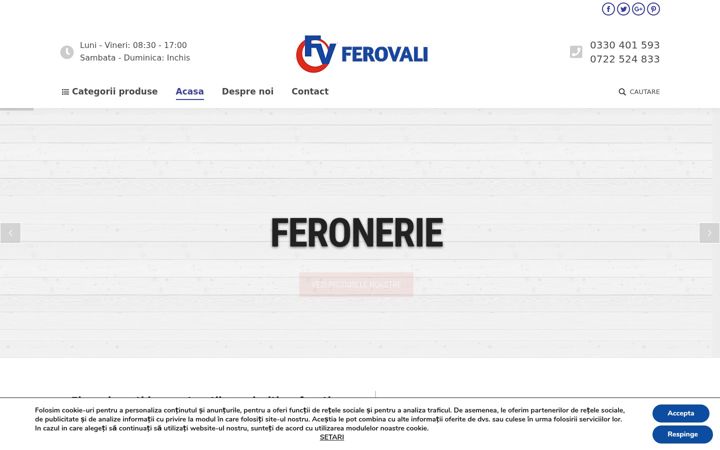 Screenshot von ferovali.ro