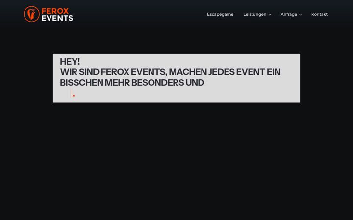 Screenshot di ferox-events.de