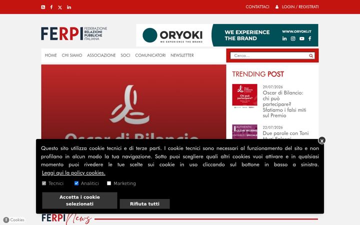 Screenshot ta' ferpi.it