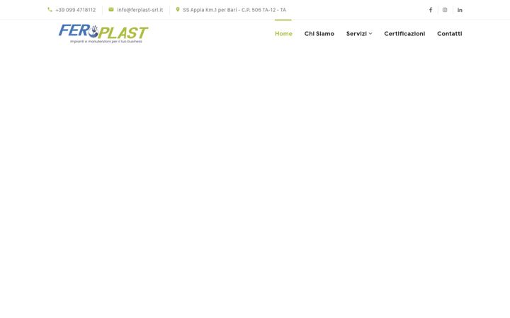 Screenshot of ferplast-srl.it