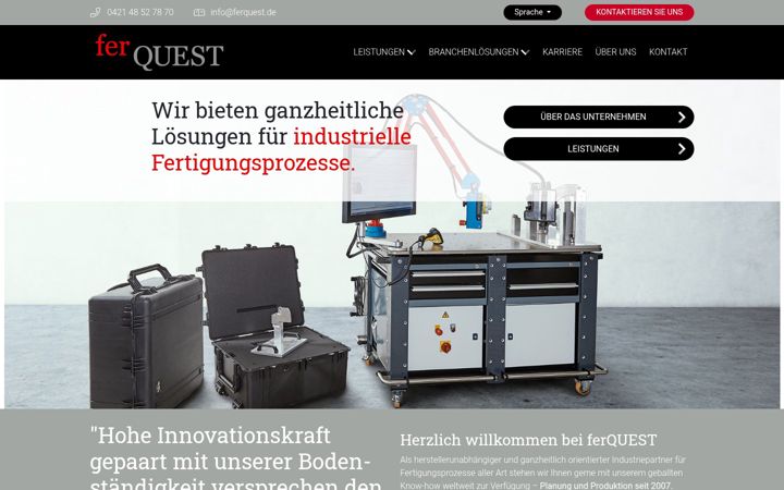 Screenshot ta' ferquest.com