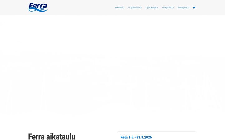 Screenshot of ferra.fi