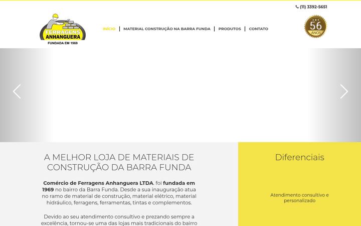 Screenshot of ferragensanhanguera.com.br