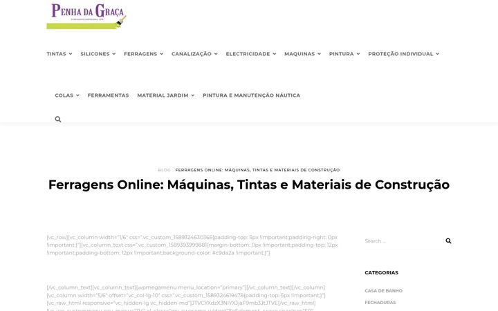 Screenshot of ferragensonline.pt