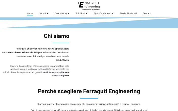 Screenshot ta' ferraguti-engineering.it