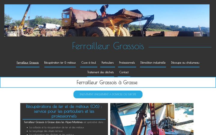 Screenshot of ferrailleur-grassois.fr