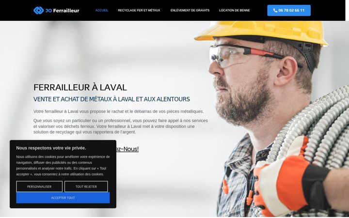 Screenshot of ferrailleur-laval.fr