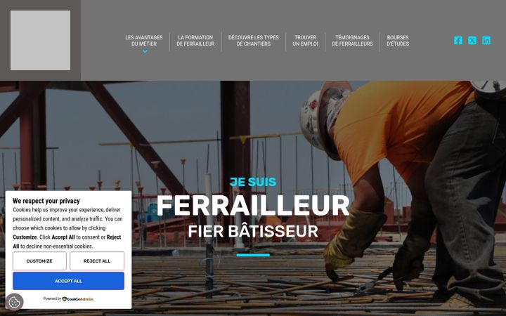 Screenshot of ferrailleur.ca
