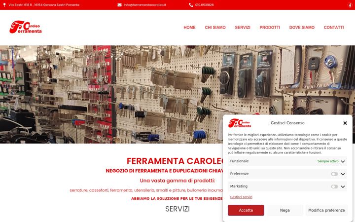 Screenshot ta' ferramentacaroleo.it