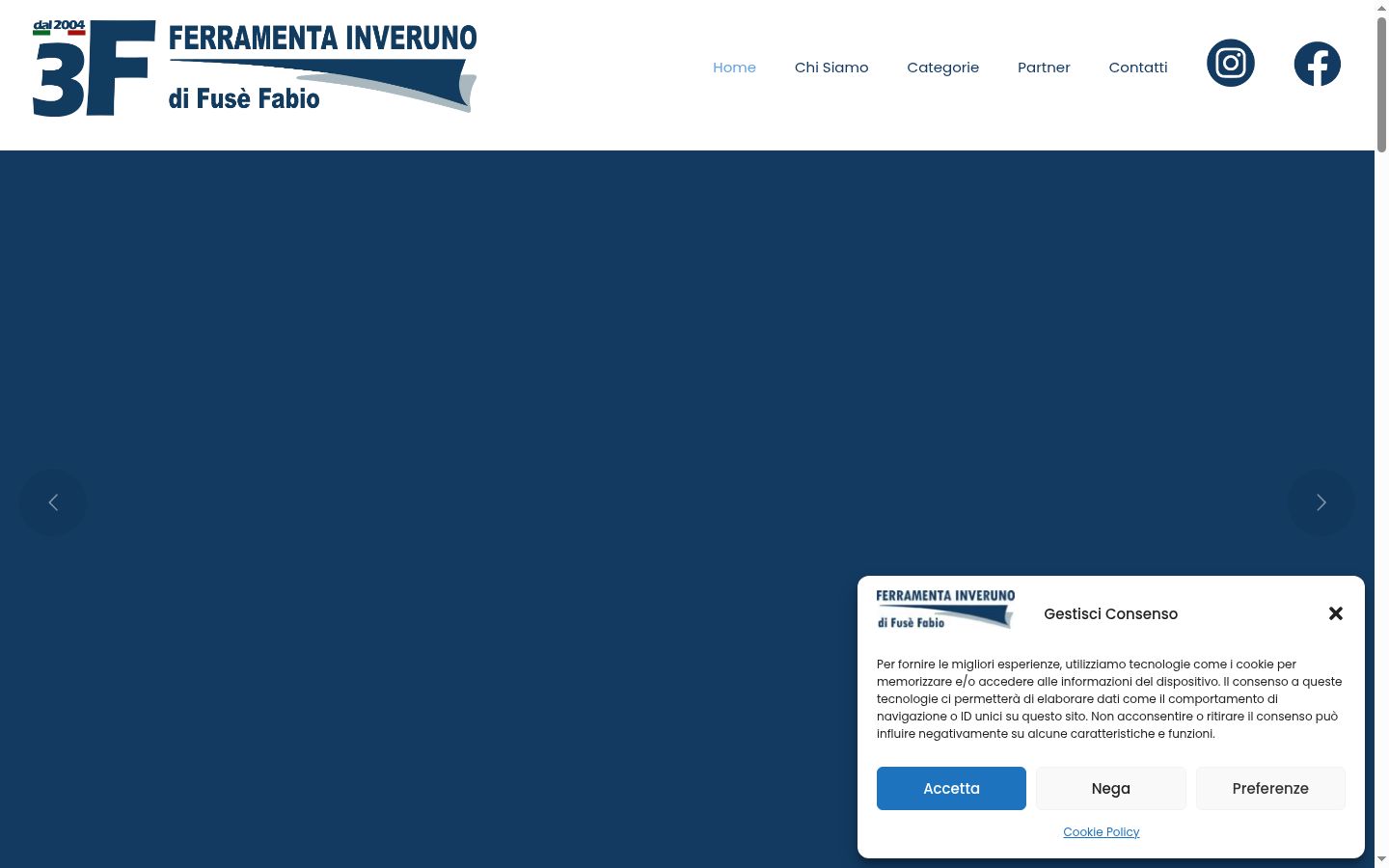 Screenshot tal-banner tal-kunsens muri qabel kwalunkwe interazzjoni