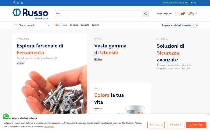Screenshot of ferramentarusso.com