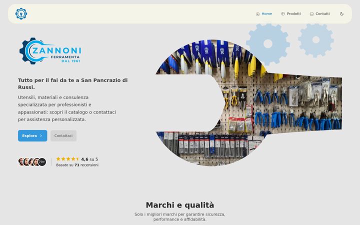 Screenshot of ferramentazannoni.it