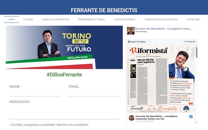 Screenshot of ferrantedebenedictis.it
