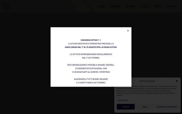 Screenshot of ferrantinoprevedello.it
