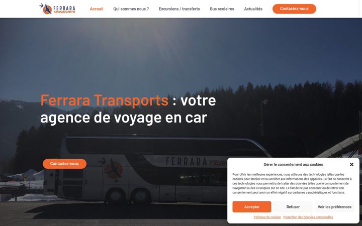 Screenshot of ferrara-transports.ch