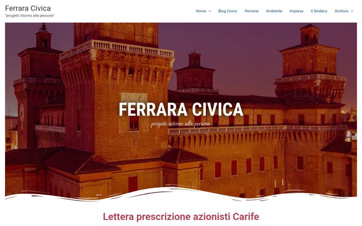 Captura de pantalla de ferraracivica.it