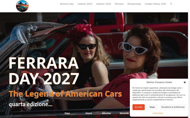 Captura de pantalla de ferraraday.it