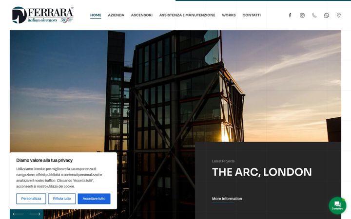 Screenshot of ferrarascensorienergia.com