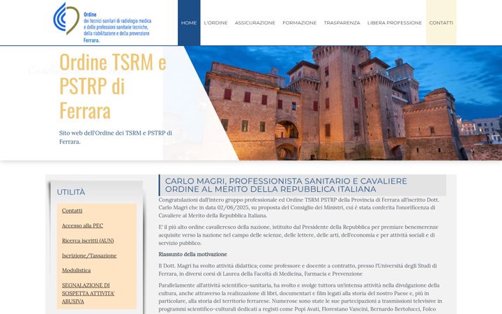 Screenshot of ferraratsrm.org