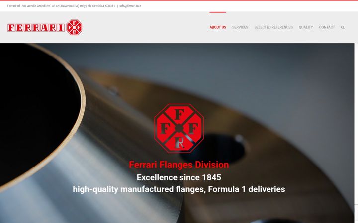Screenshot ta' ferrari-flange.it