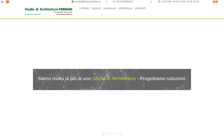 Screenshot of ferrariarchitetti.eu