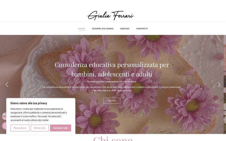 Screenshot of ferrarigiulia.it
