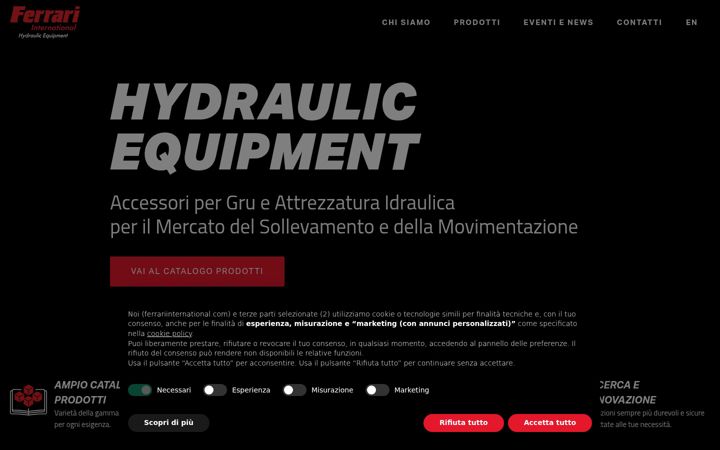 Screenshot of ferrariint2.com