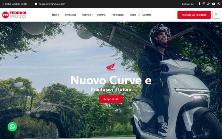 Snímek obrazovky ferrarimoto.com