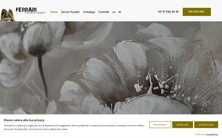 Screenshot of ferrarionoranze.ch