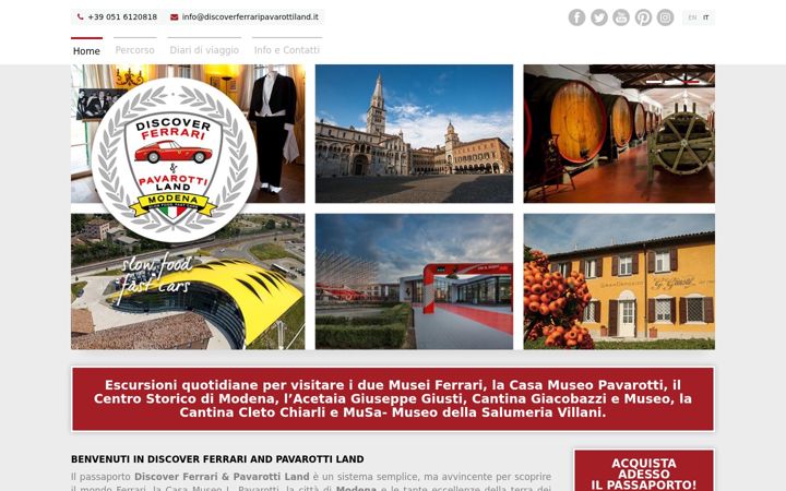 Screenshot of ferraripavarottiland.it