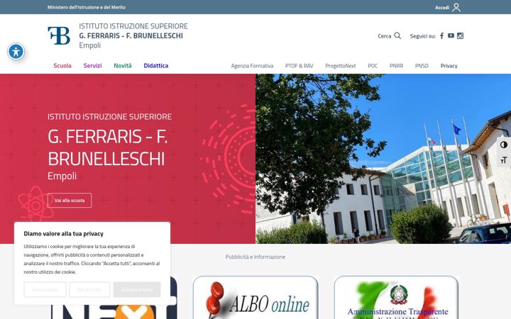Screenshot ta' ferraris.edu.it