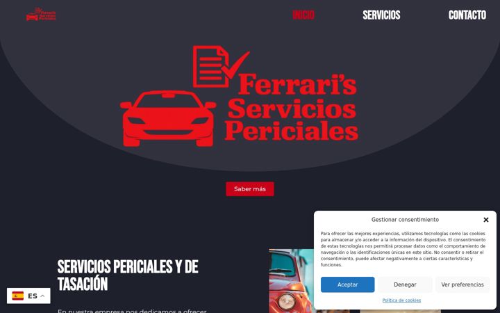 Screenshot of ferrarisserviciospericiales.com