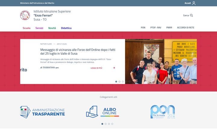 Screenshot of ferrarisusa.edu.it