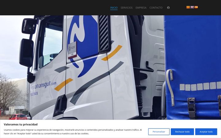 Screenshot of ferratransgut.com