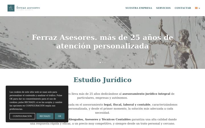 Screenshot of ferrazasesores.com