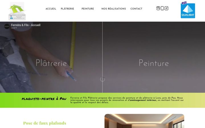 Screenshot of ferreira-et-fils-platrerie.fr