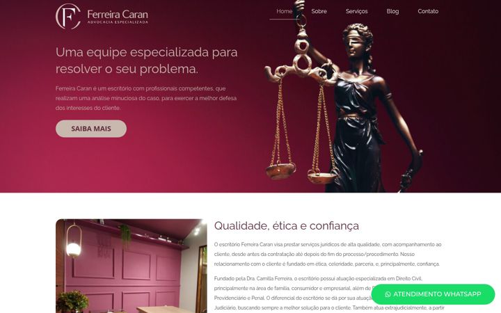 Screenshot of ferreiracaran.com.br