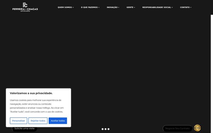 Screenshot of ferreiraechagas.com.br