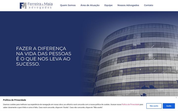 Screenshot of ferreiraemaia.com.br