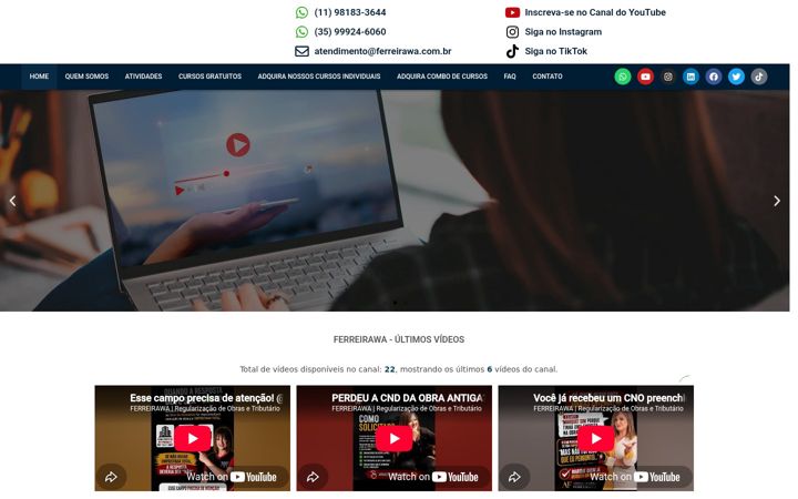 Zrzut ekranu ferreirawa.com.br